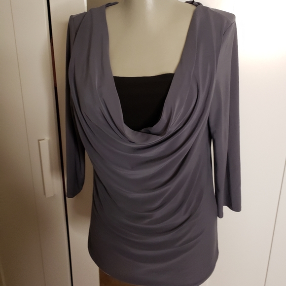 American City Wear Tops - Women's gray blouse